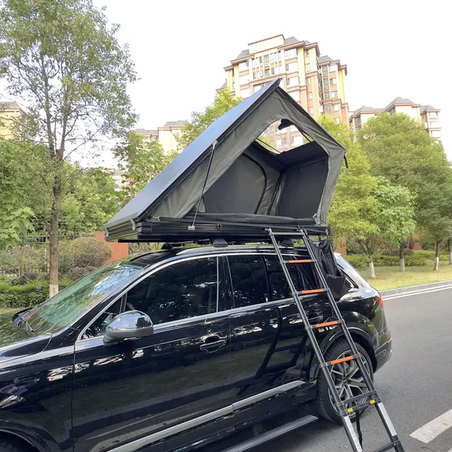 Tente de toit Aubisque en portefeuille, coque aluminium