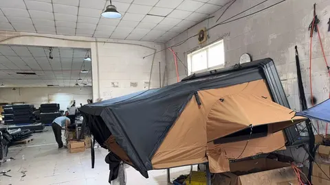 Tente de toit Beaufortain dépliante, coque aluminium