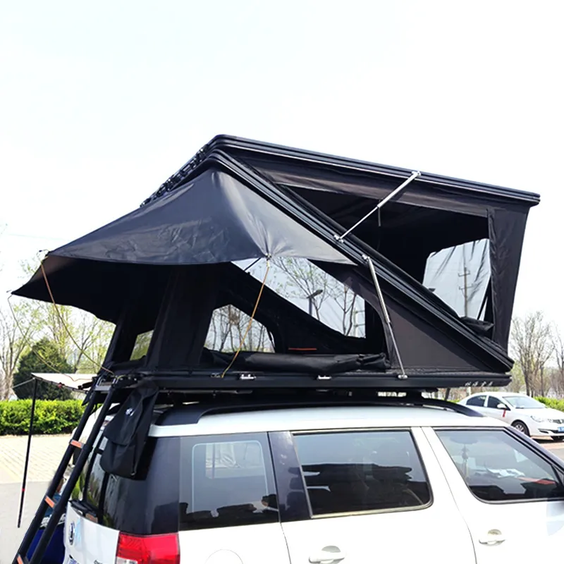 Tente de toit Bugey dépliante en Z, coque aluminium, vue 5 sur 10