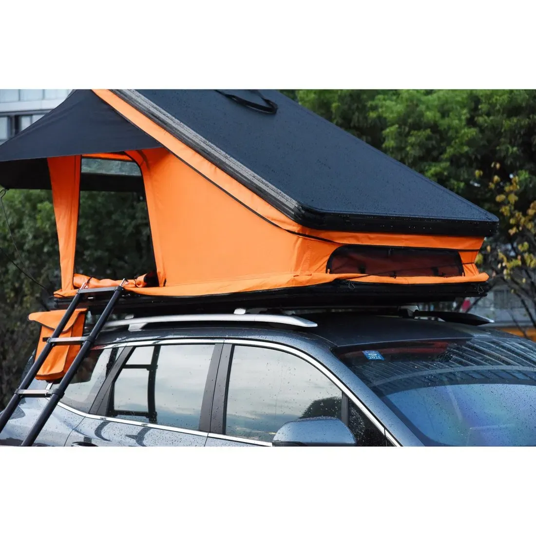 Tente de toit Cerdagne en portefeuille relevable, coque aluminium, vue 6 sur 10