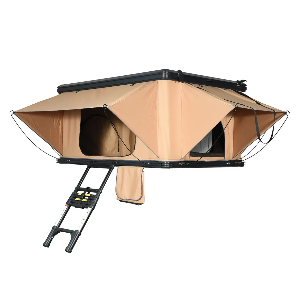 Tente de toit Corbières à ouverture verticale, coque aluminium, vue 5 sur 10