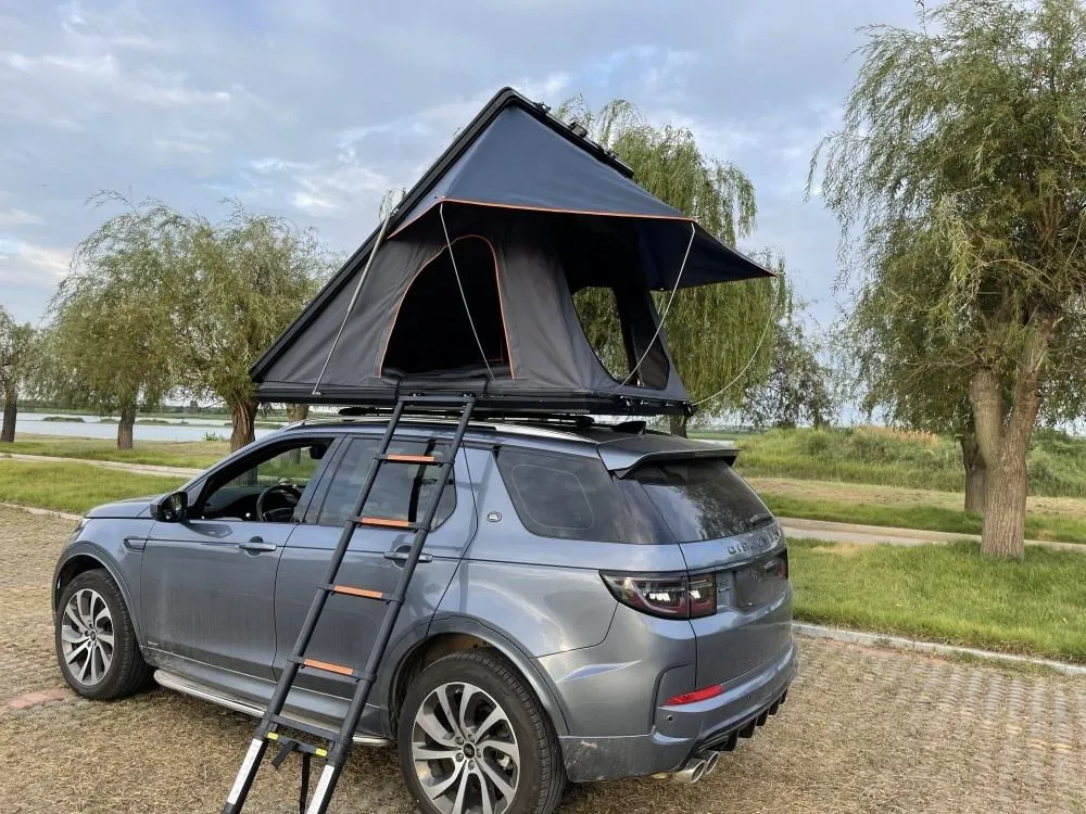 Tente de toit Cotentin en portefeuille, coque aluminium, vue 7 sur 10