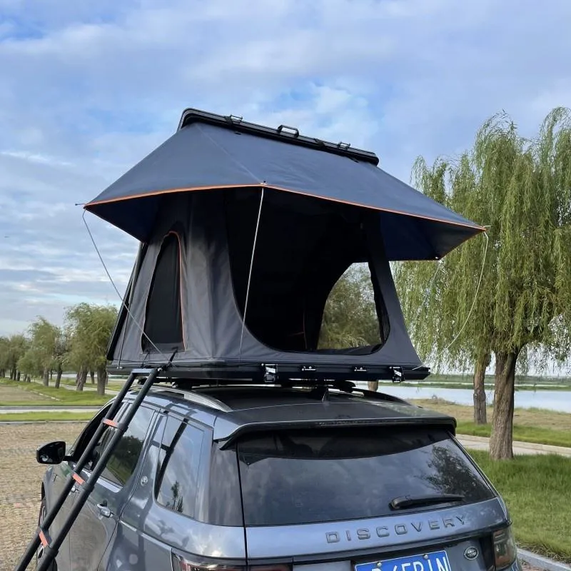 Tente de toit Cotentin en portefeuille, coque aluminium, vue 8 sur 10