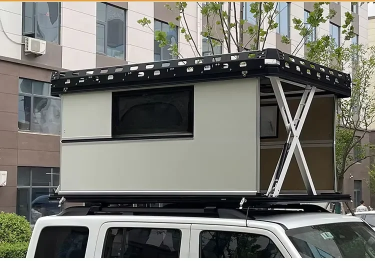 Tente de toit électrique Verdon à ouverture verticale, coque aluminium