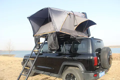 Tente de toit Méjean dépliante, coque aluminium