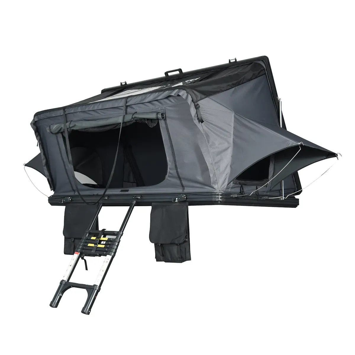 Tente de toit Minervois en portefeuille relevable, coque aluminium, vue 5 sur 10