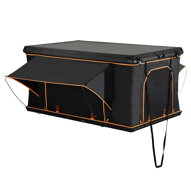 Tente de toit Oisans à ouverture verticale, coque aluminium