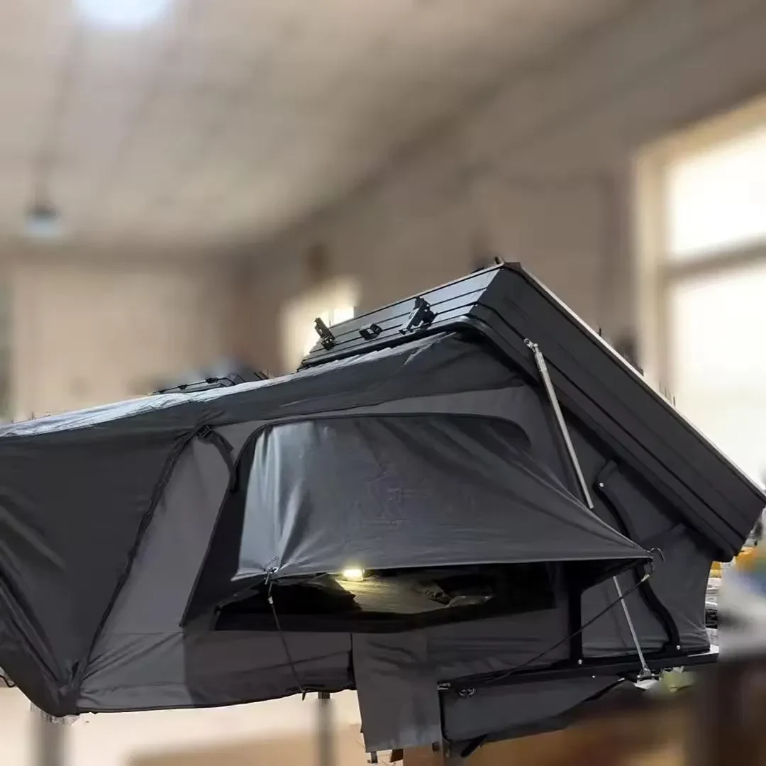 Tente de toit Vanoise dépliante, coque aluminium, vue 5 sur 10